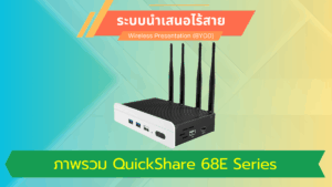 รีวิว QuickShare 68E Series: พลิกโฉมห้องประชุมให้เป็น Smart Meeting Room ด้วยระบบนำเสนอไร้สา